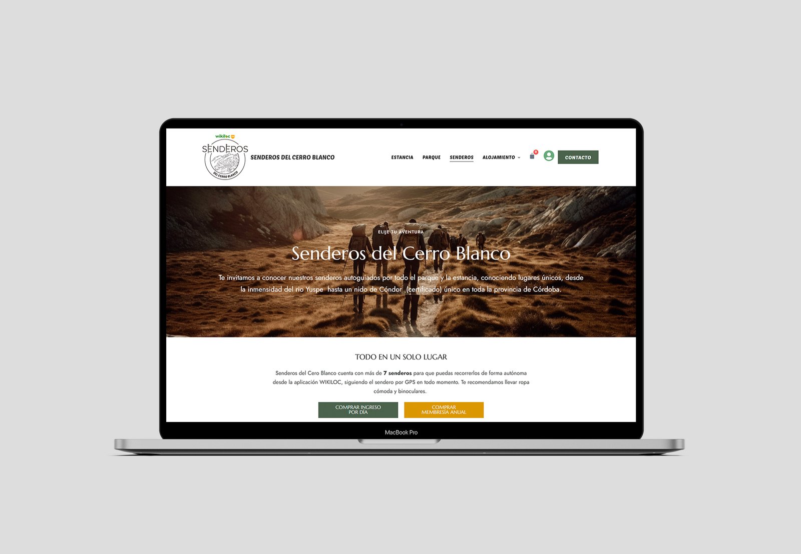 Diseño Web Estancia Cerro Blanco
