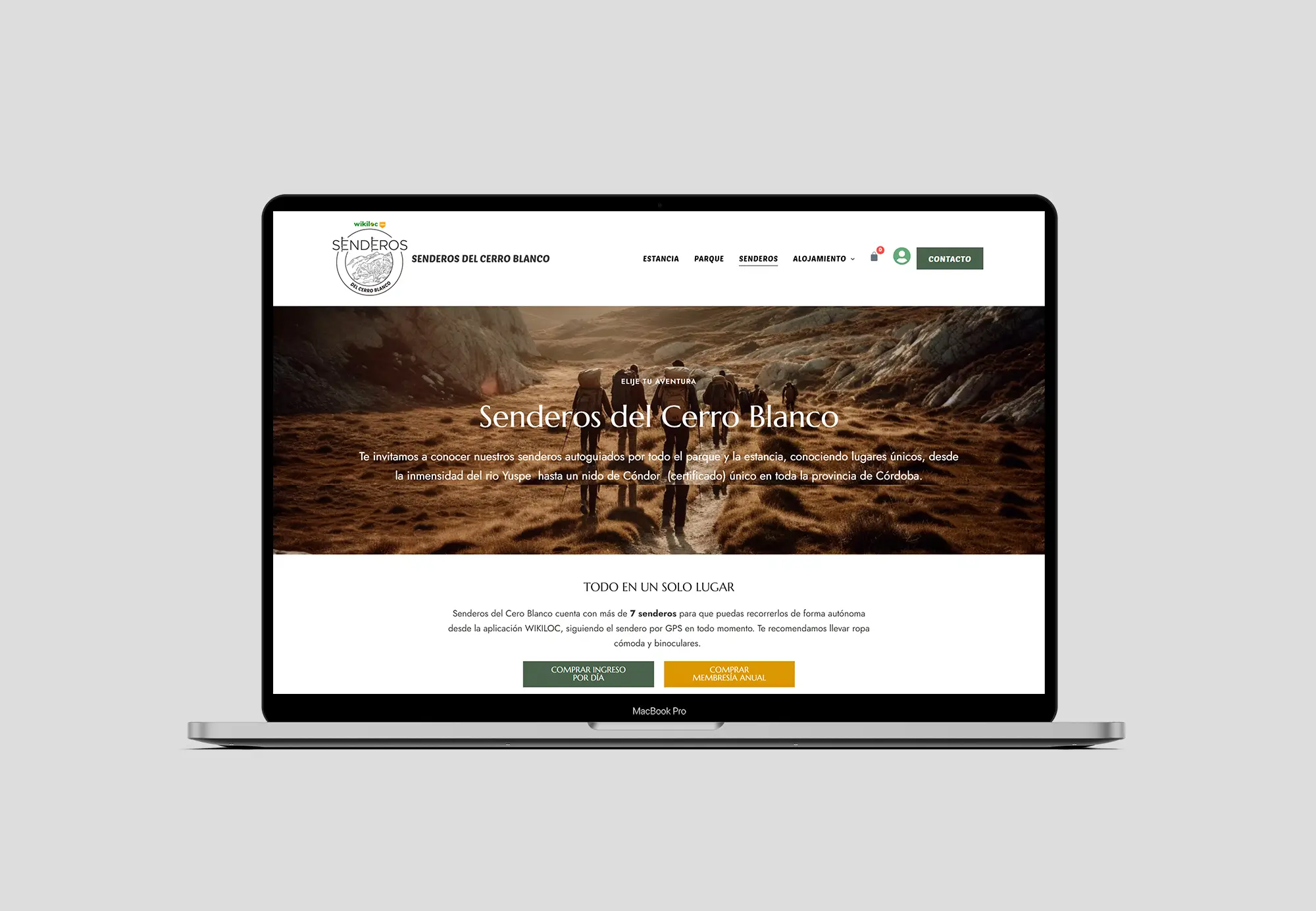 Diseño Web Estancia Cerro Blanco